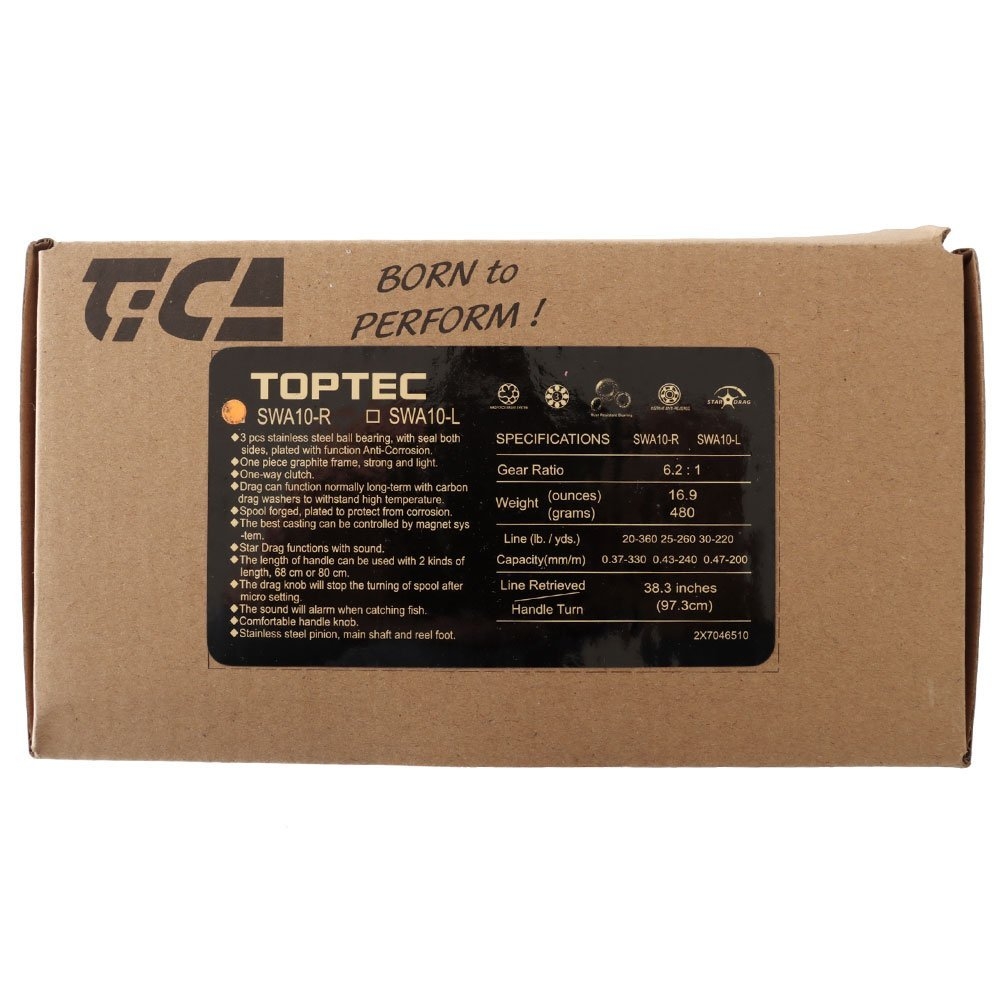 TiCA Toptec SWA10R Shimano Backbone Boat Combo 7ft 10kg 1pc
