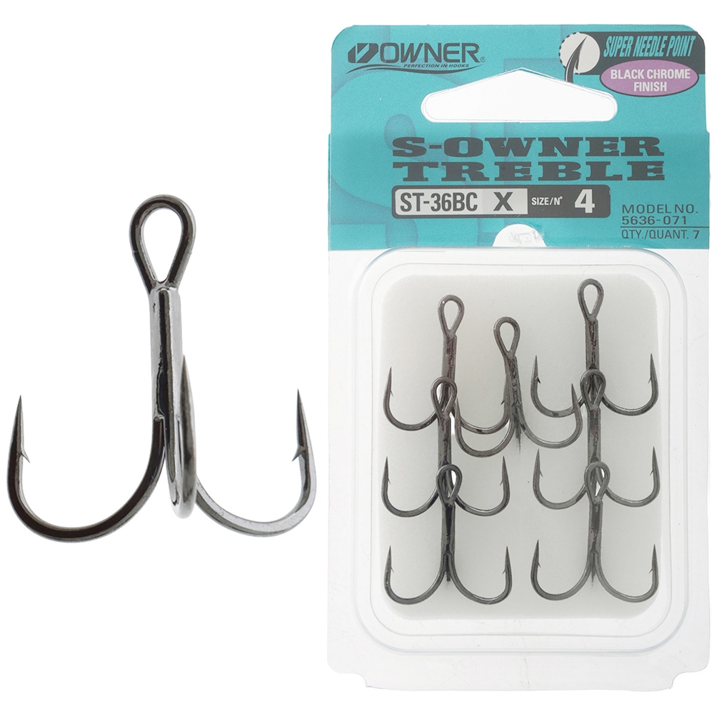Owner ST-36 BC Stinger Treble Hooks 4 Qty 6
