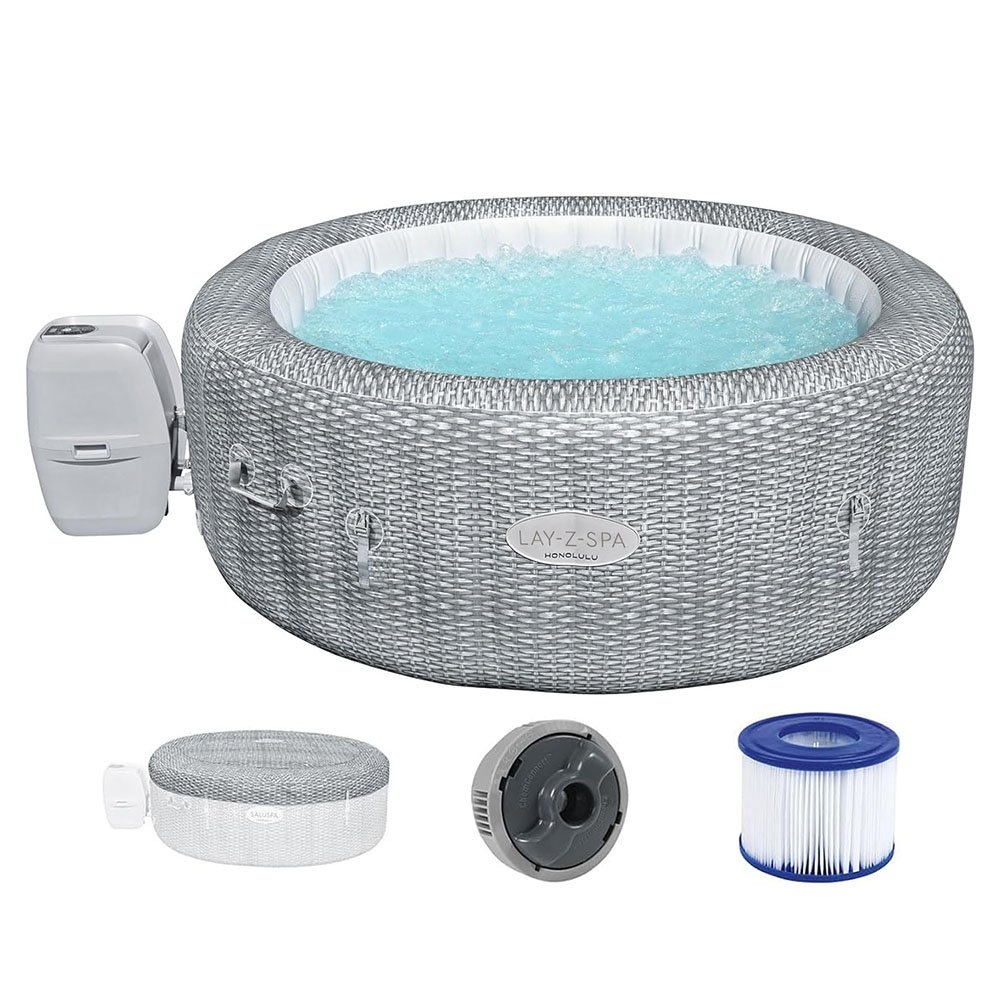 Lay-Z-Spa Honolulu Airjet Portable Inflatable Spa Pool