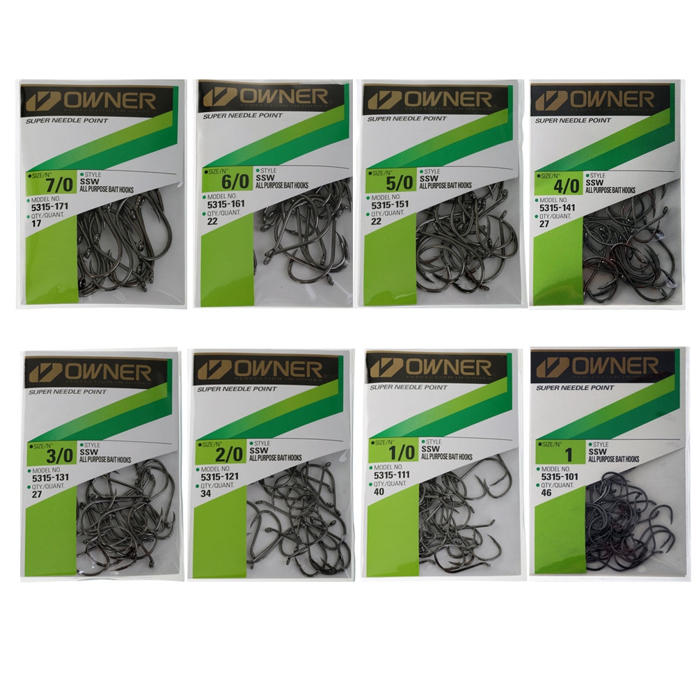 Owner SSW Needle Point Octopus Bait Hooks Pro Pack