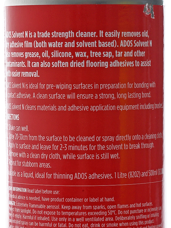 ADOS Solvent N Multi-Purpose Cleaner Aerosol 550ml