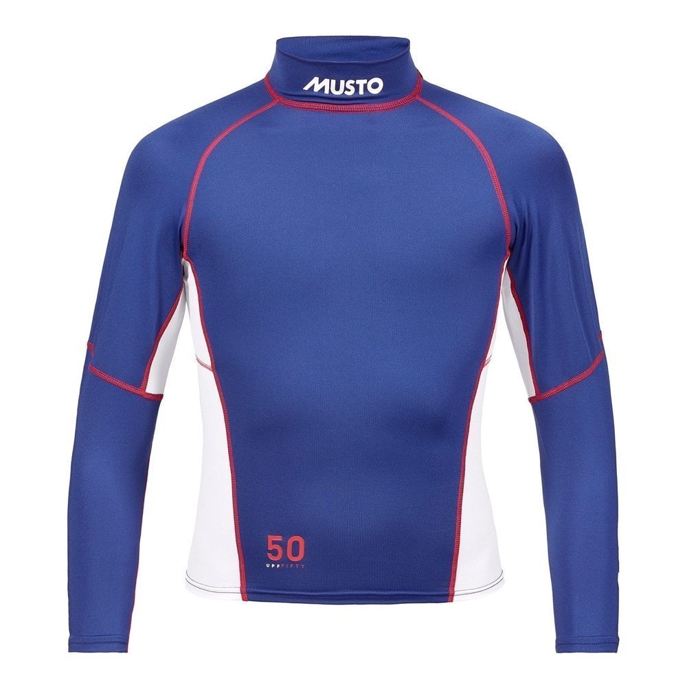 Musto Championship Long Sleeve Junior Rash Vest Sodalite Blue Large