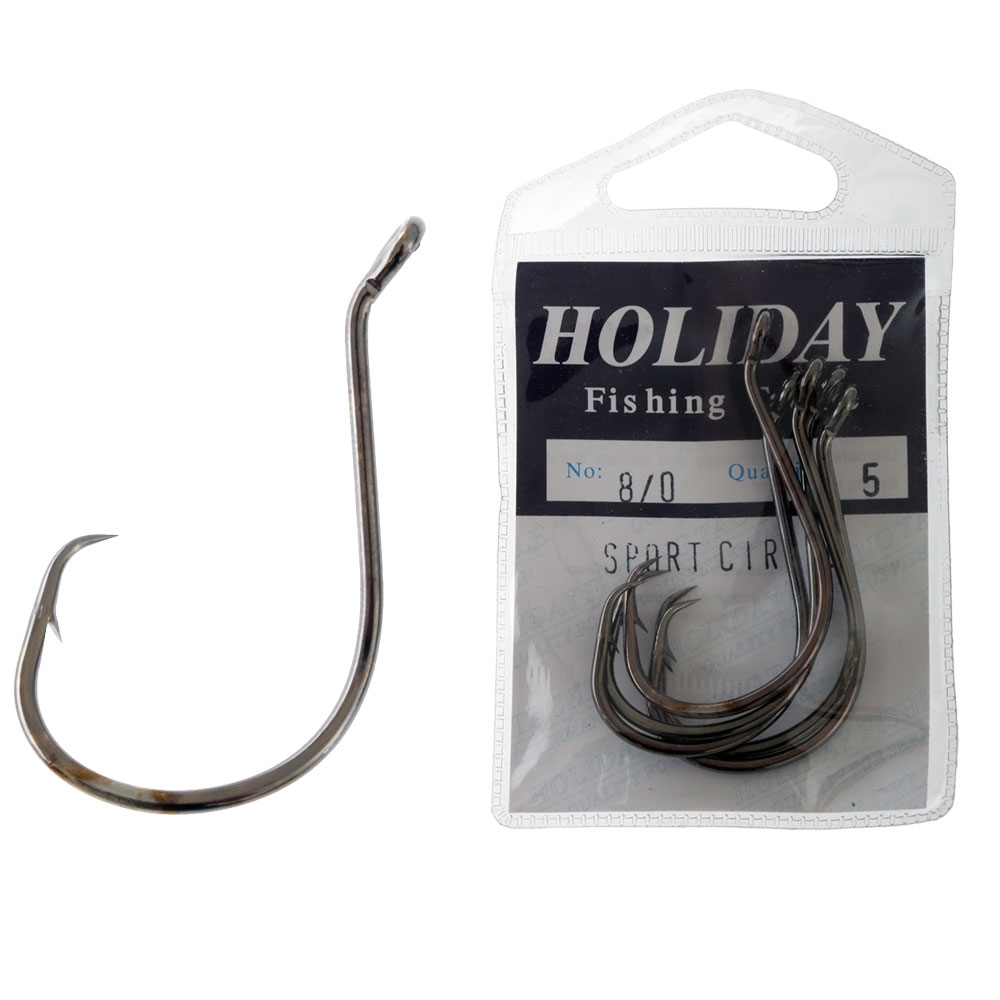 Holiday Sport Circle Hooks 8/0 Qty 5