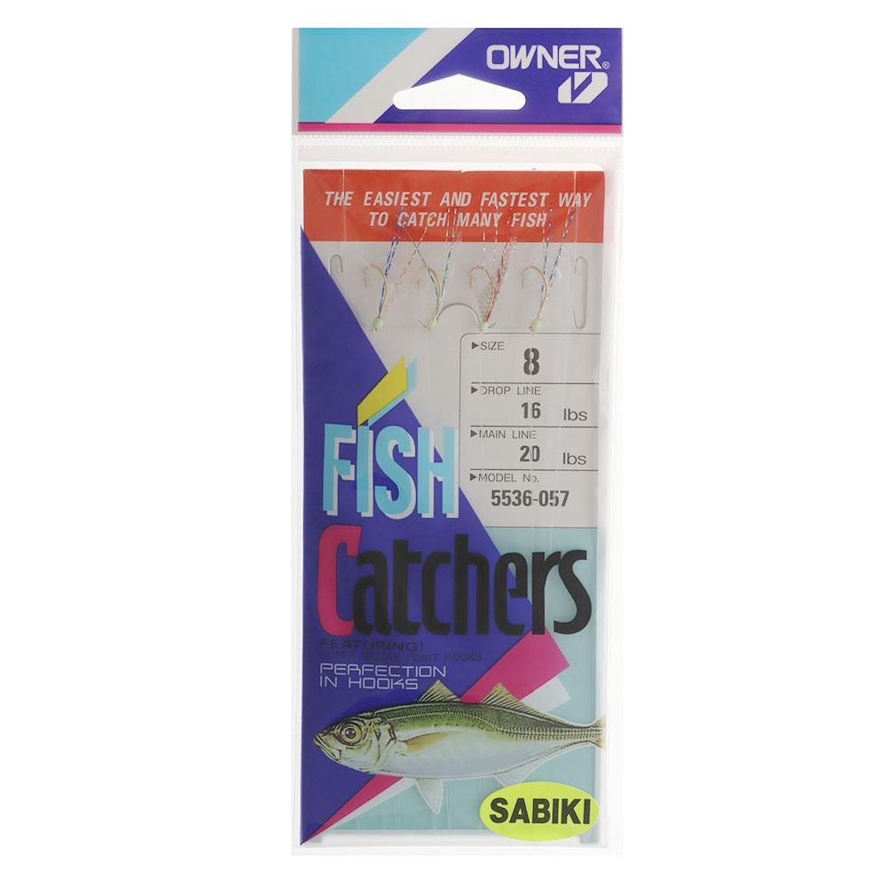 Owner Sabiki Bait Catcher Rig Mackerel with Lumo Bead Size 8
