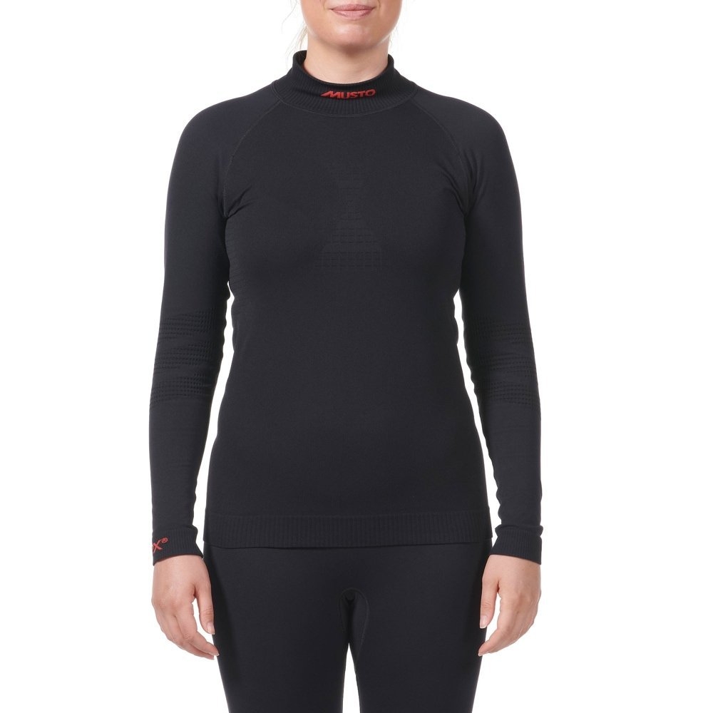 Musto MPX Active Base Layer Womens Long Sleeve Top Black 16/18