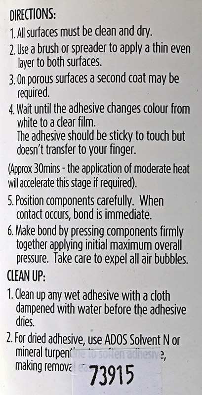 ADOS GreenStik Contact Adhesive 1L