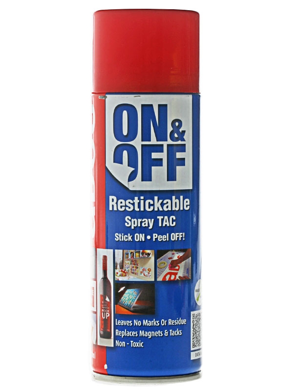 ADOS On and Off Restickable Spray Tac 210ml