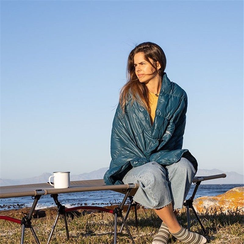 Naturehike Multi-Functional Down Outdoor Blanket Shawl Blue