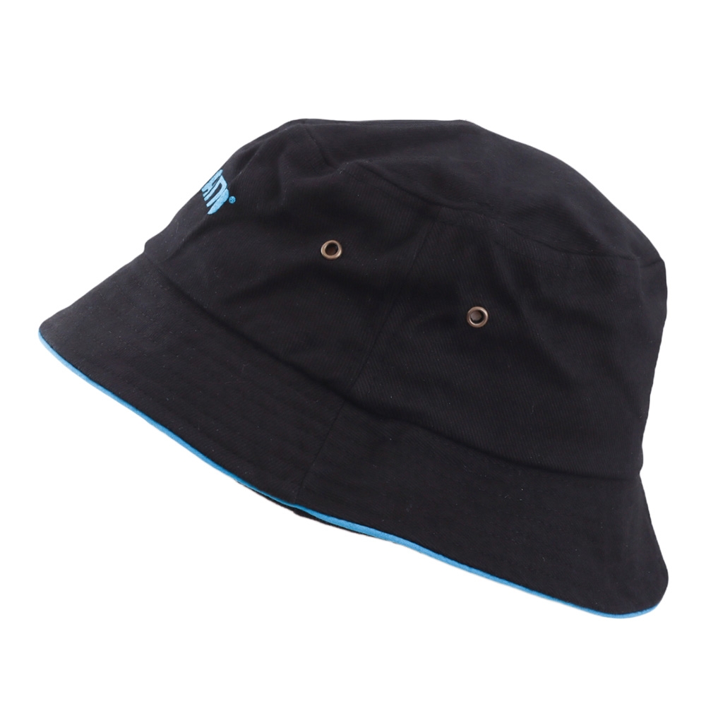 Shimano Bucket Hat Black with Blue Trim