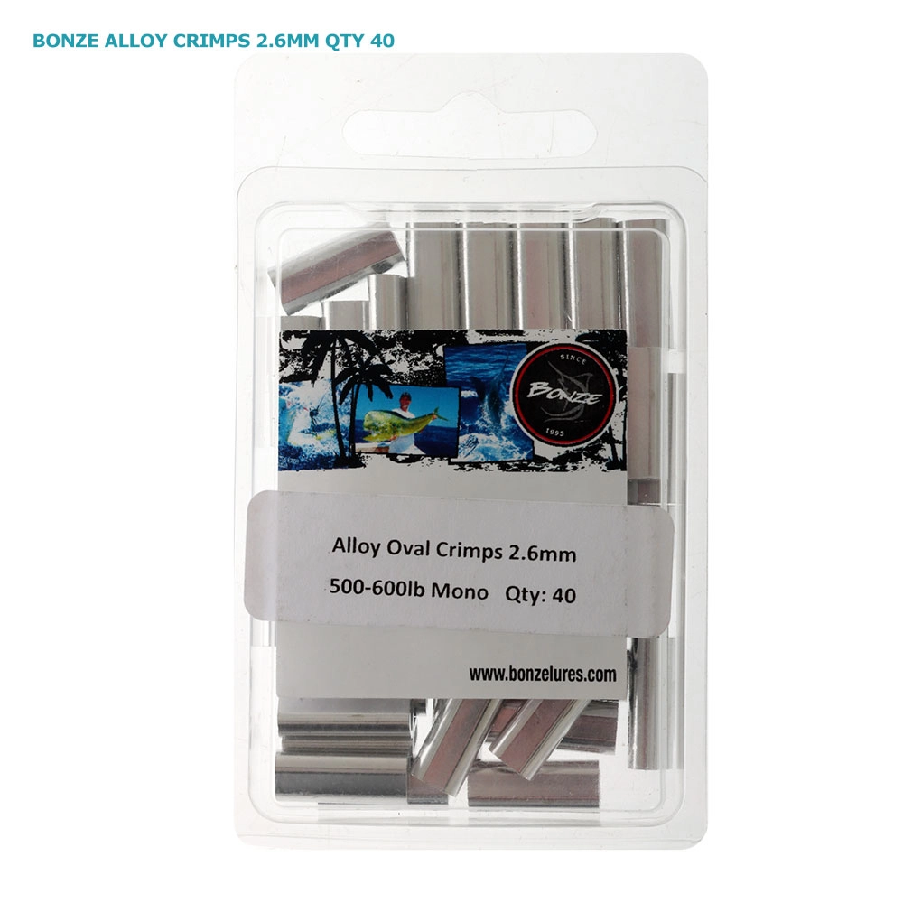 Bonze Alloy Crimps 2.6mm Qty 40 Bonze Alloy Crimps 2.6mm Qty 40