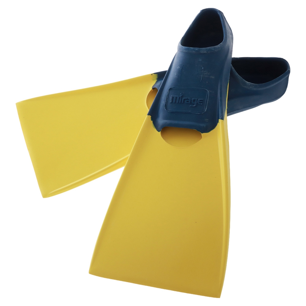 Mirage F3 Deluxe Rubber Swim Fins Navy Size 8-11 / Kids 2-4 years