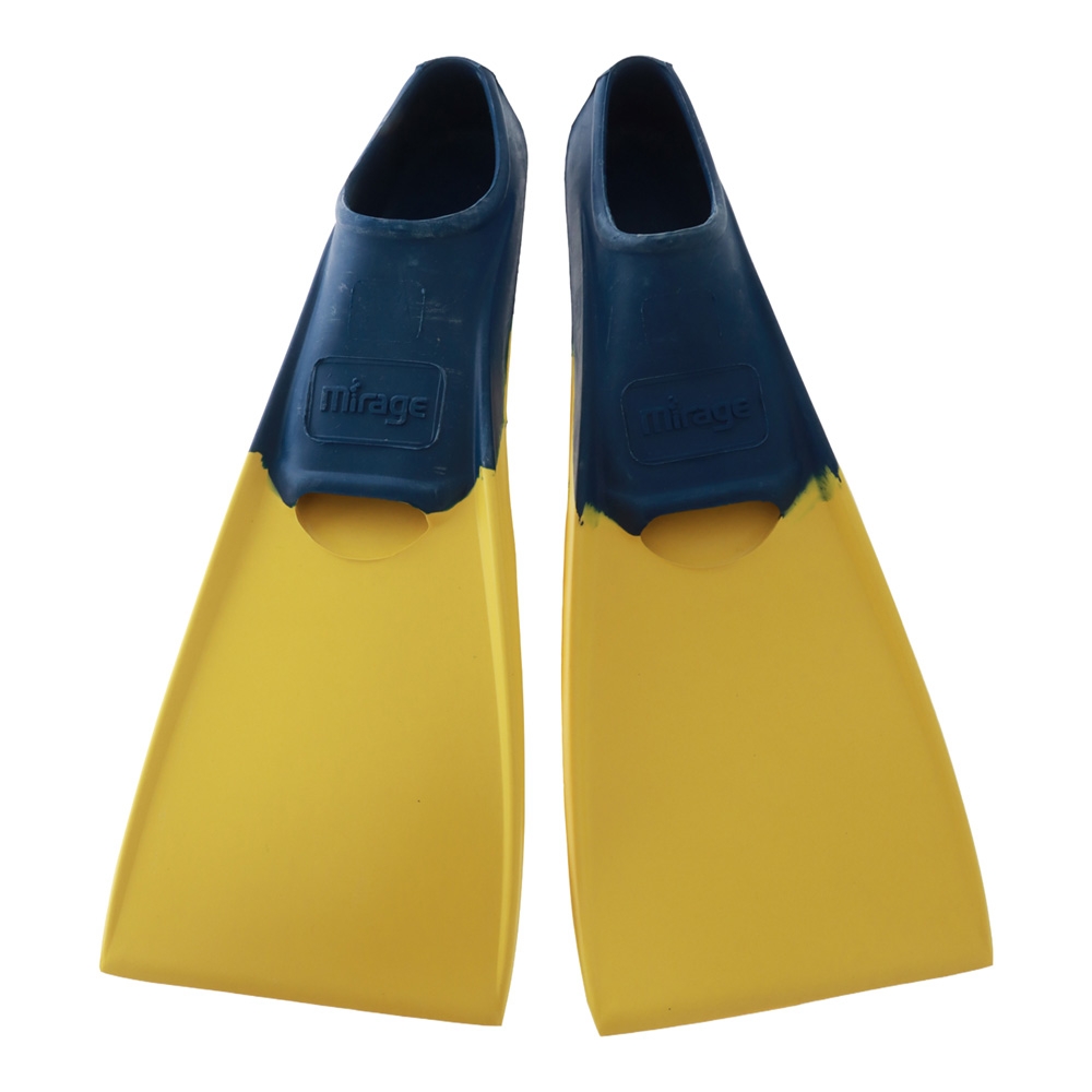 Mirage F3 Deluxe Rubber Swim Fins Navy Size 8-11 / Kids 2-4 years