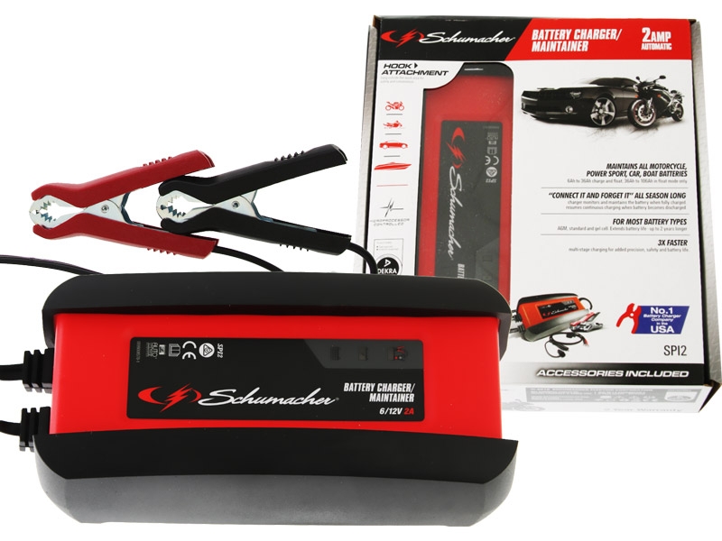 Schumacher SPI2 2A 6V/12V Automatic Battery Charger/Maintainer