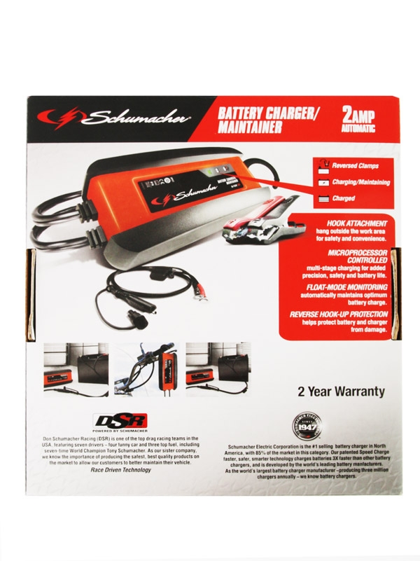 Schumacher SPI2 2A 6V/12V Automatic Battery Charger/Maintainer
