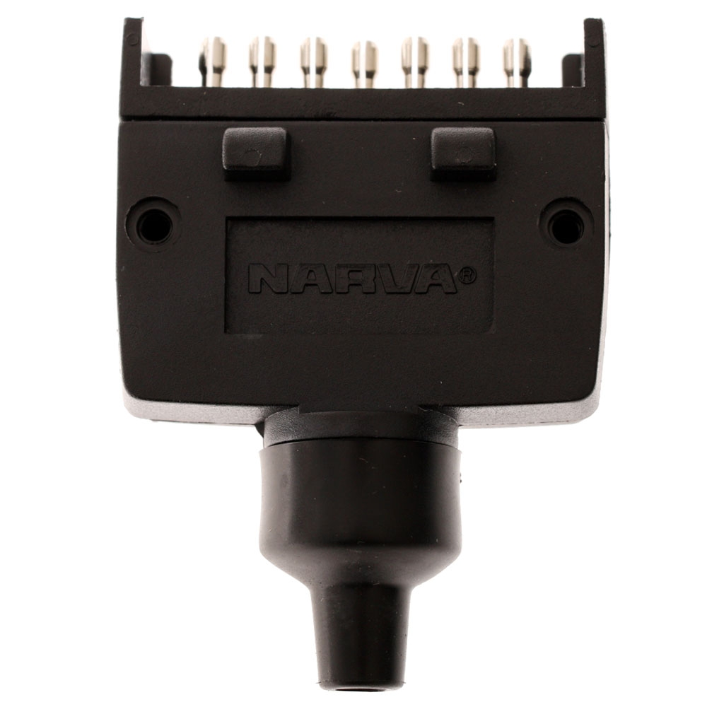 Trojan 7 Pin Flat Screw On Plug for Trailer Lights