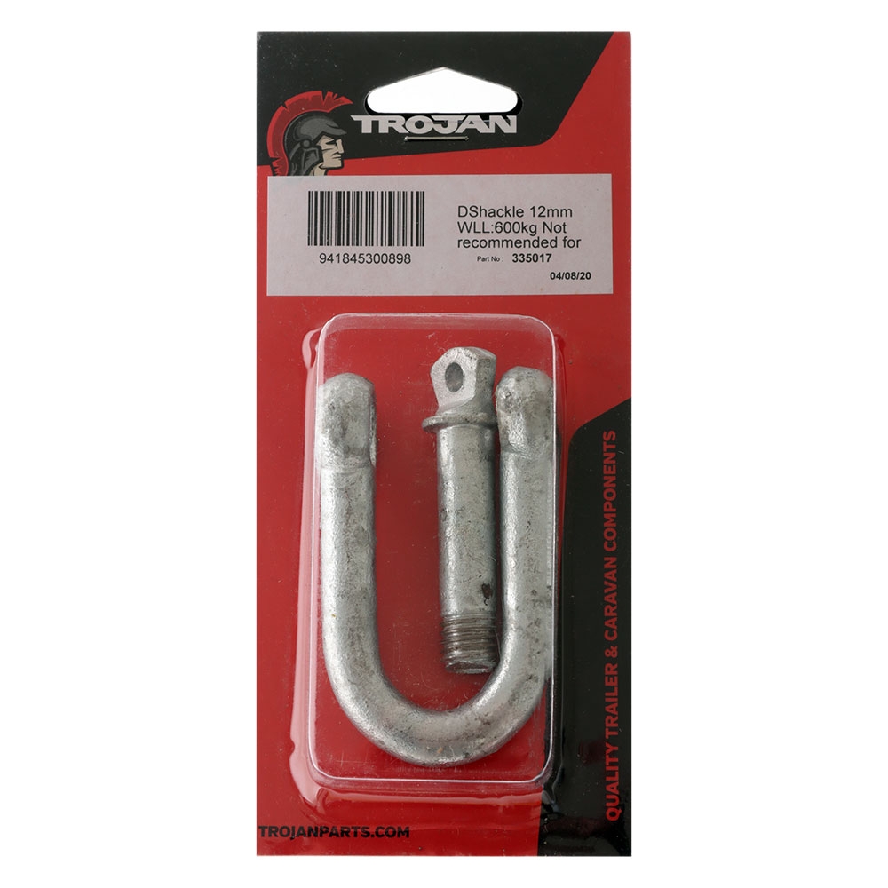 Trojan Galvanised D-Shackle with Packaging