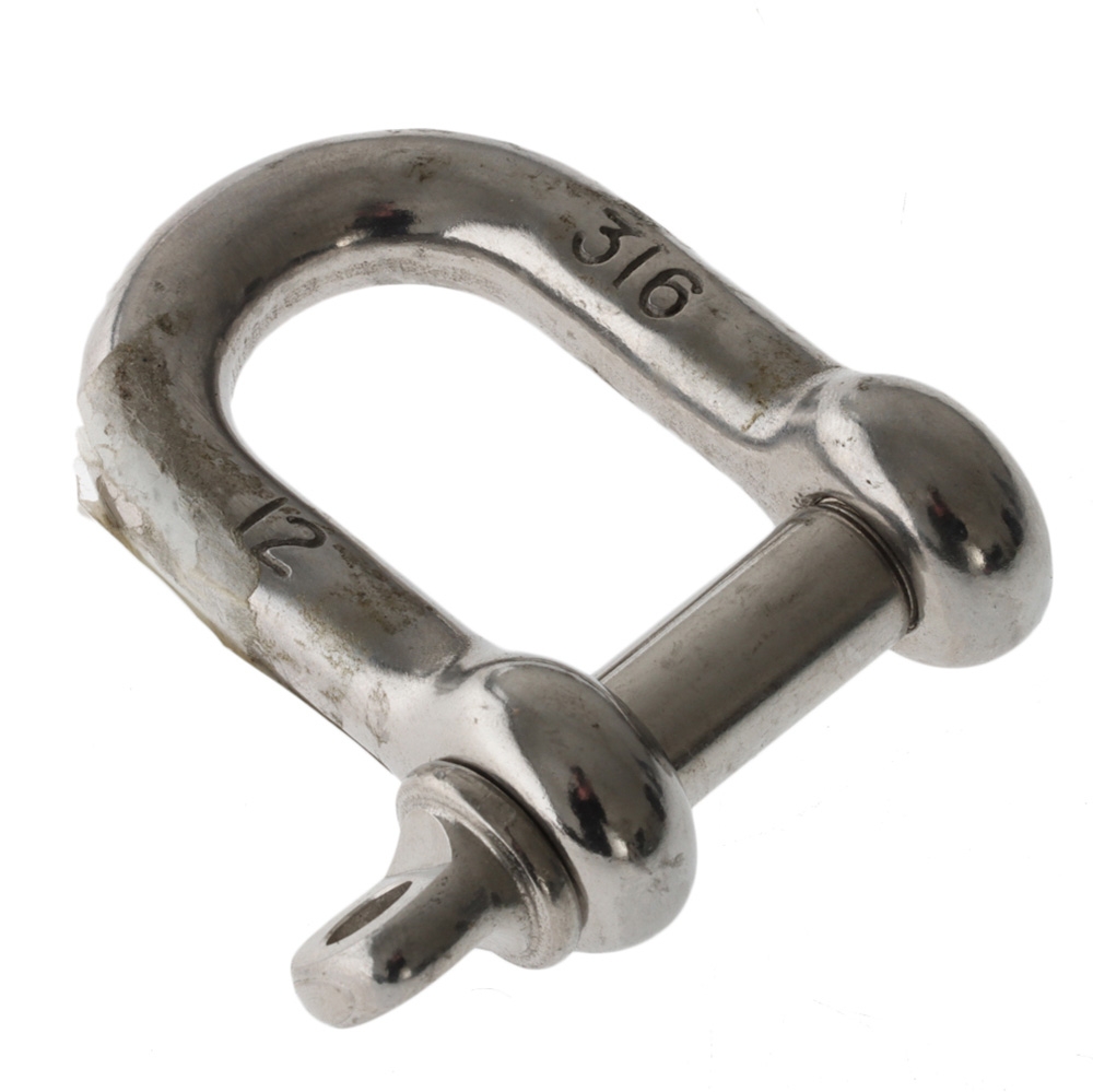 Trojan Stainless Steel D Shackle 12mm 2400kg