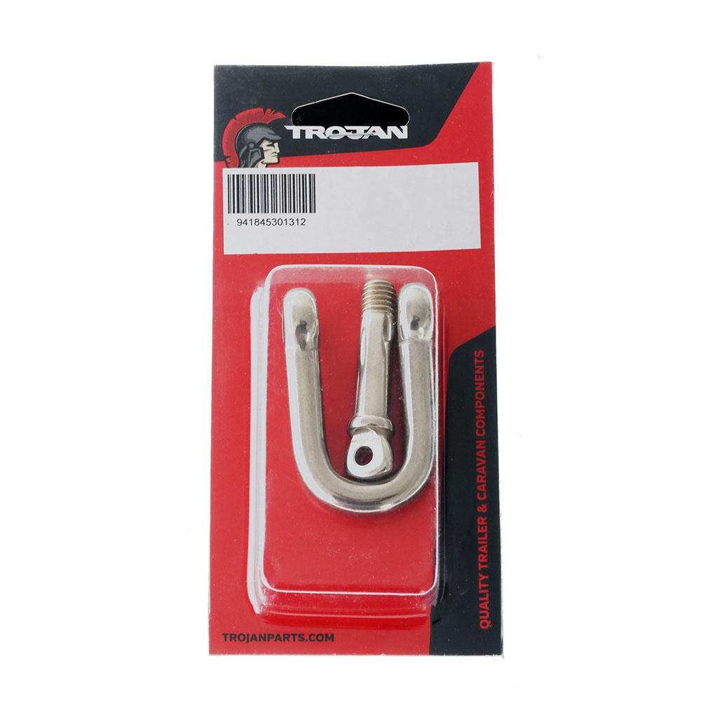 Trojan Stainless Steel D Shackle 12mm 2400kg
