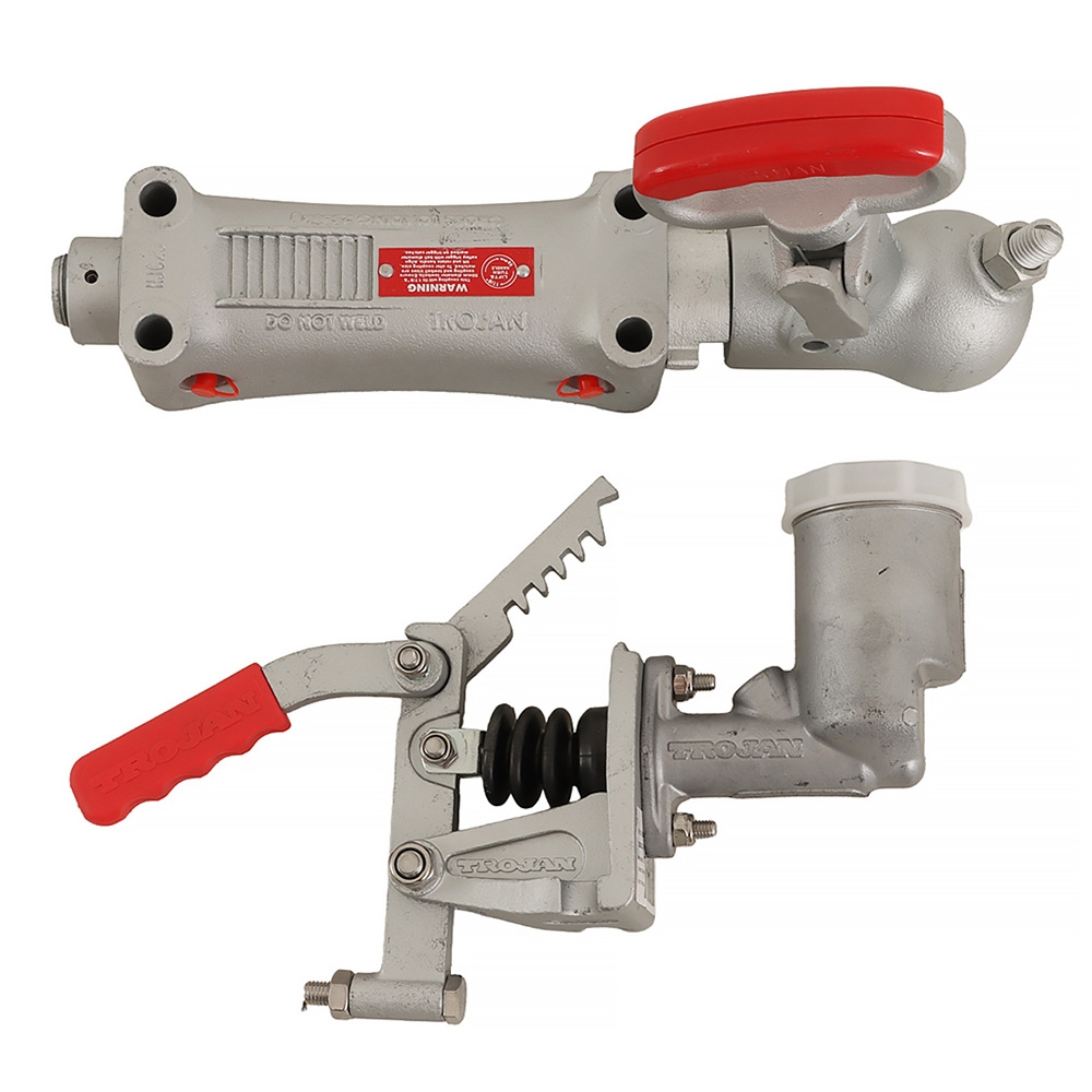 Trojan Braked Duofit Spring Dampened Override Hydraulic Coupling 2500kg 7/8 Cylinder