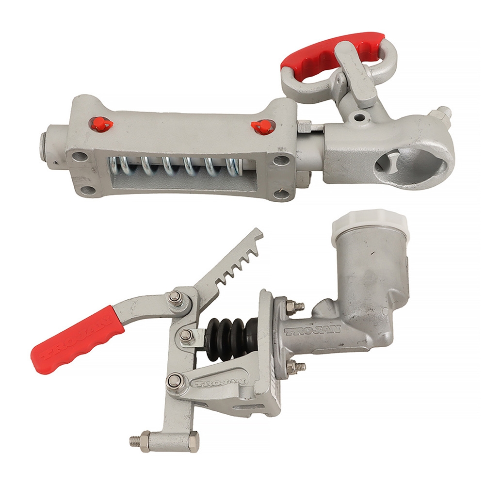 Trojan Braked Duofit Spring Dampened Override Hydraulic Coupling 2500kg 7/8 Cylinder