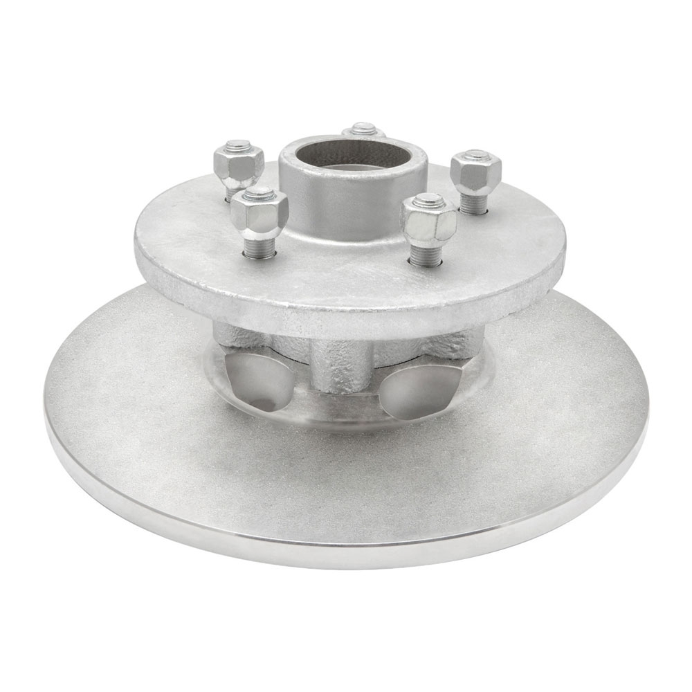 Trojan Cast Iron Disc Brake Hub and Stub Kit 2000kg 5 x 4-1/2in x 1/2in