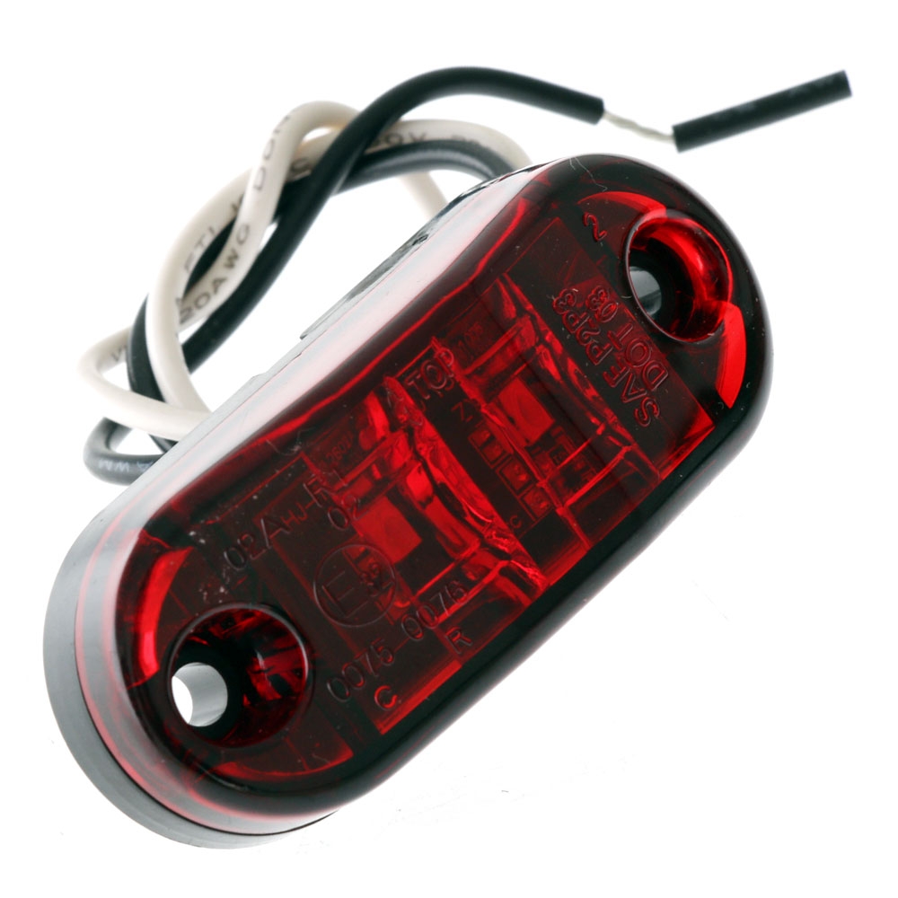 Trojan Multi Volt LED Marker Light Red 65x27mm