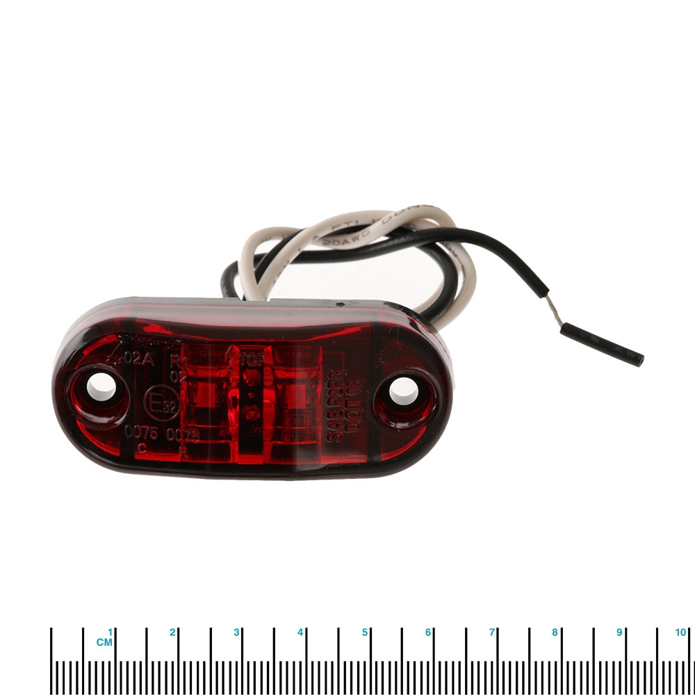 Trojan Multi Volt LED Marker Light Red 65x27mm