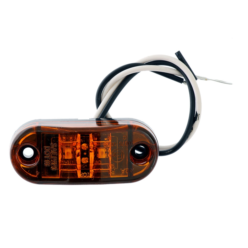 Trojan Trailer Multi Volt LED Marker Light Amber 65 x 27mm