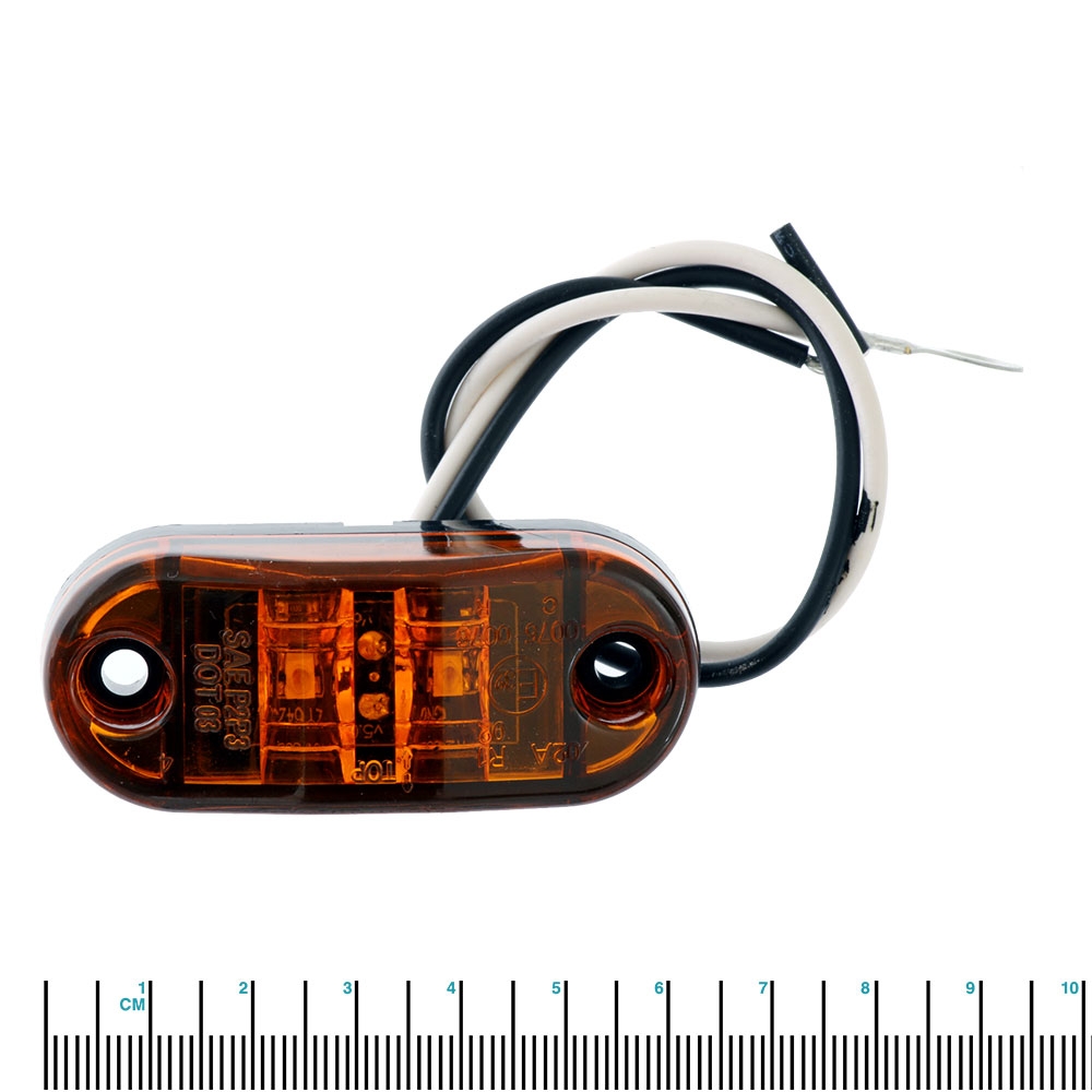 Trojan Trailer Multi Volt LED Marker Light Amber 65 x 27mm