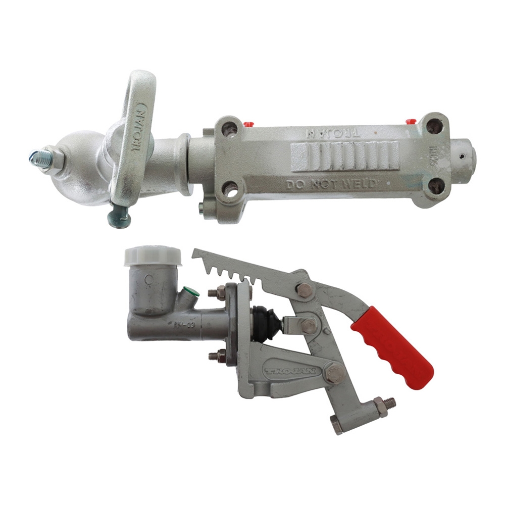 Trojan Braked Snap Lock Override Hydraulic Trailer Coupling 2500kg 3/4 Cylinder 50mm
