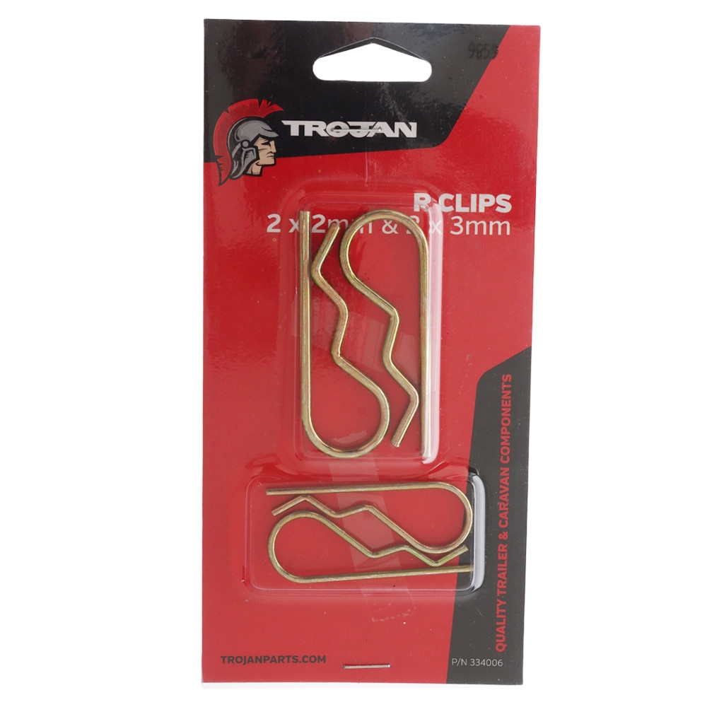 Trojan Trailer R Clips 2mm and 3mm