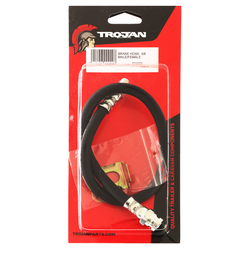 Trojan Standard Rubber Brake Hose 3/8in Male to Female