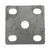 Trojan Galvanised U Bolt Plate Suits 51x12mm U Bolt Qty 1