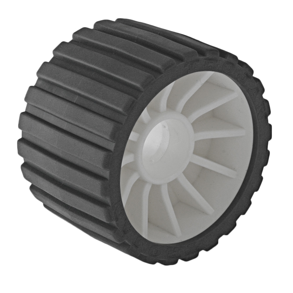 Trojan Ribbed Wobble Roller Grey
