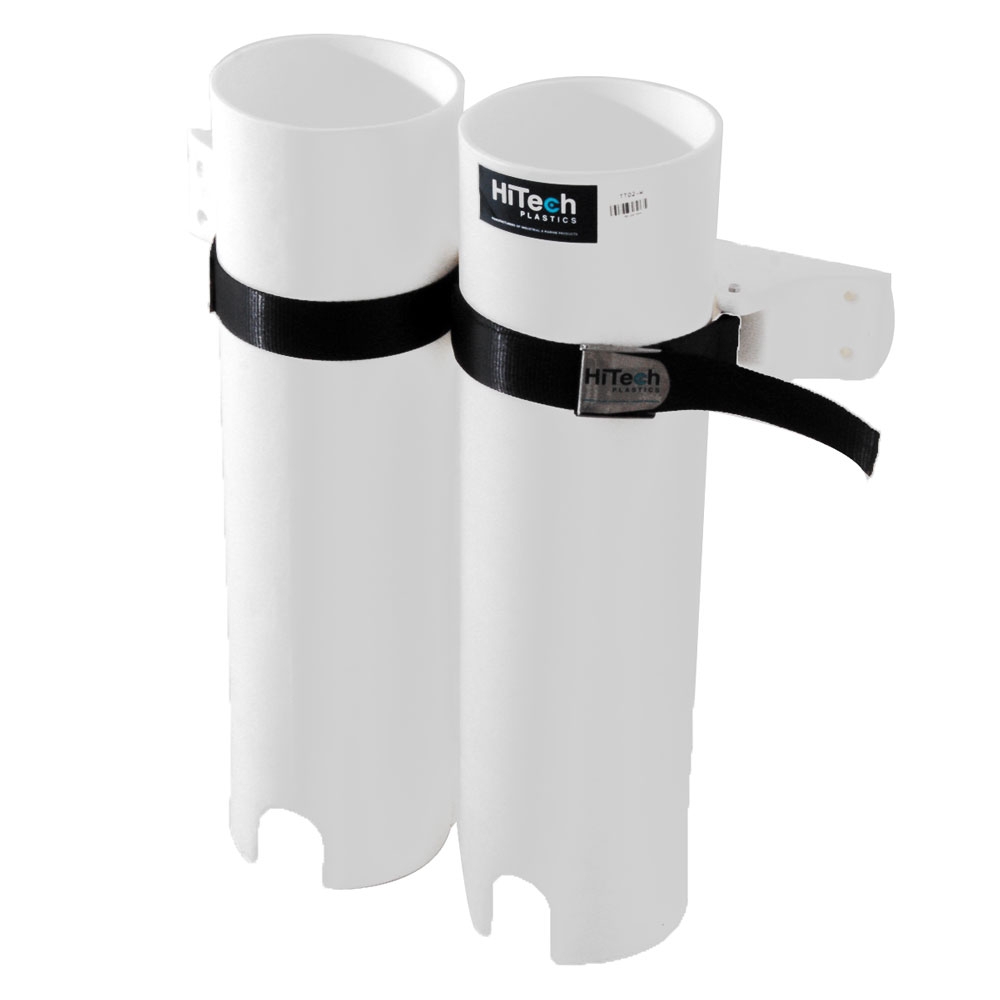 Hi-Tech Double Tuna Tubes with Dive Rack Mount White