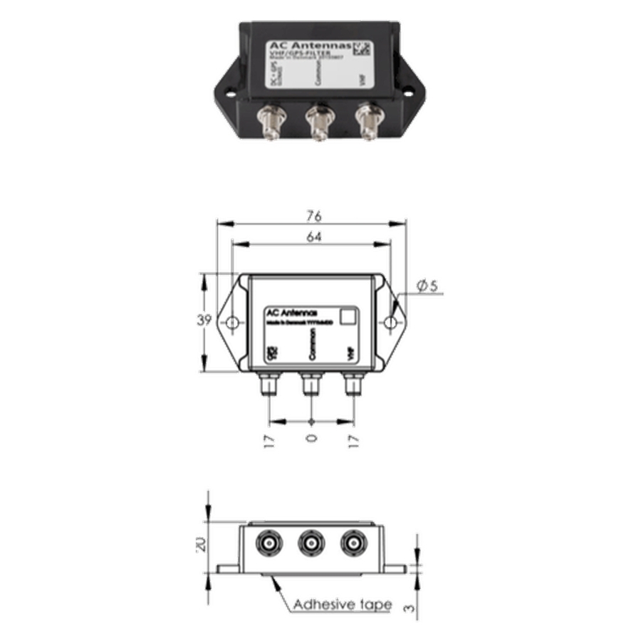 AC Antennas VHF/GPS-FILTER VHF/GPS-Glonass Filter