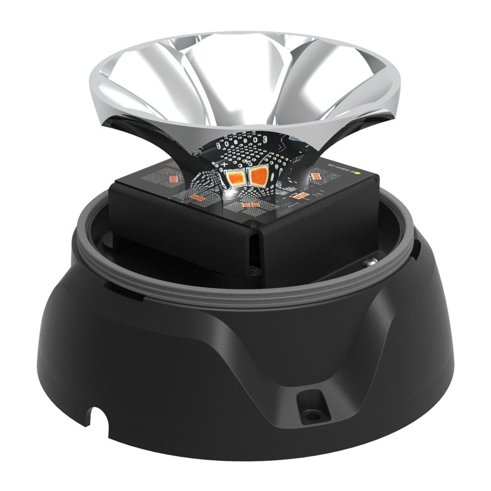 NARVA PULSE II Heavy-Duty LED Strobe/ Rotator Amber with Clear Lens