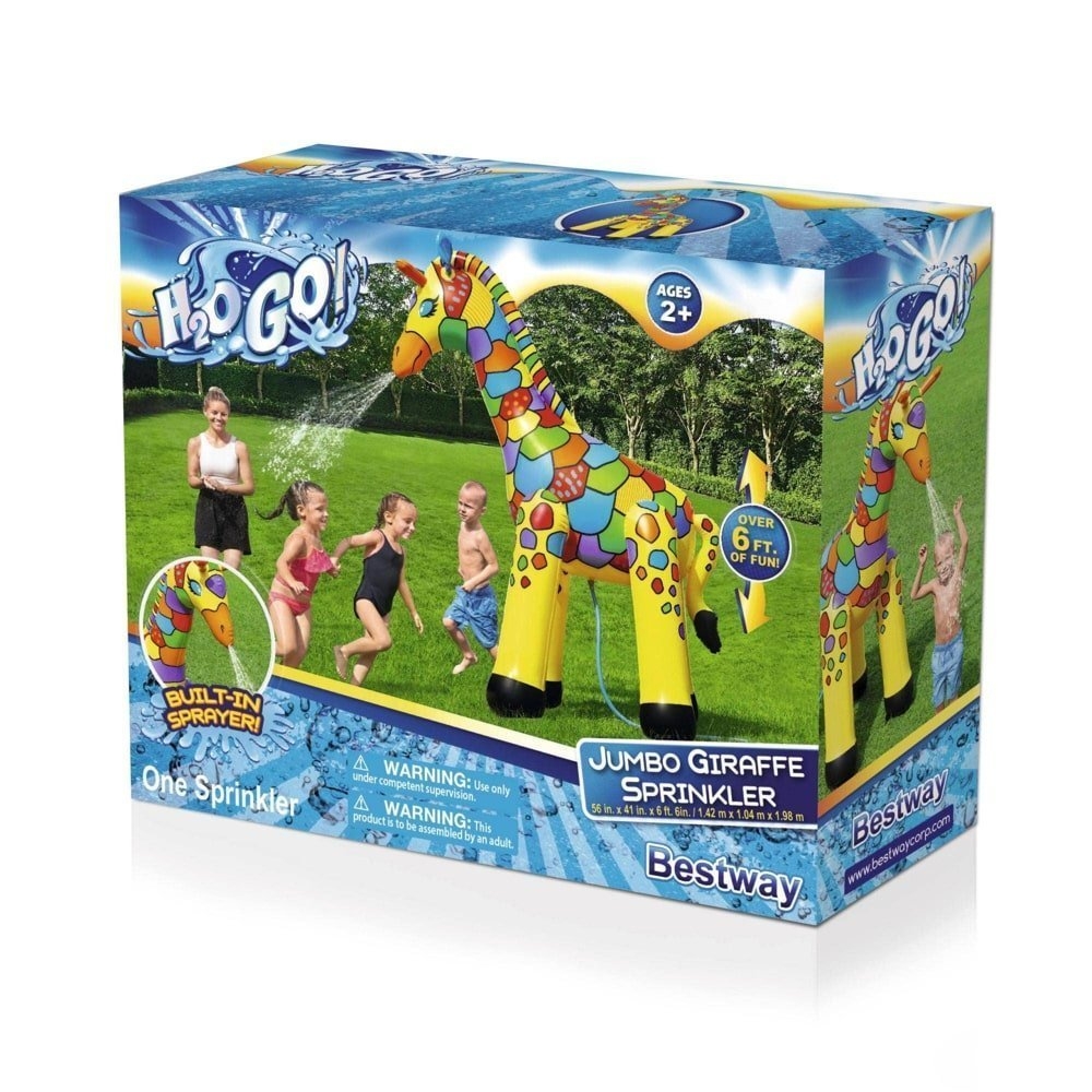 H2OGO! Jumbo Giraffe Inflatable Sprinkler 1.98m