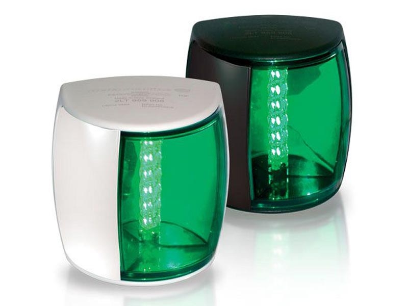 Hella Marine 3NM NaviLED PRO Green Starboard Navigation Light Black Shroud