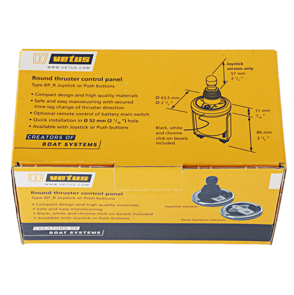 VETUS Round Bow Thruster Panel with Joy-Stick and Time Delay 12/24V