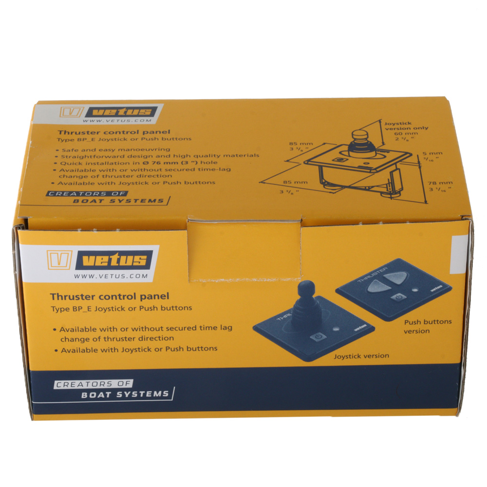 VETUS Thruster Panel with Joystick and Time Delay