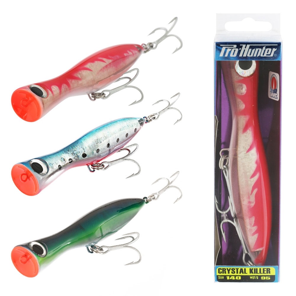 Pro Hunter Crystal Killer Pencil Popper 140mm 