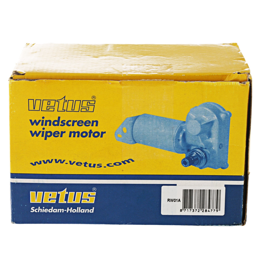 VETUS RW01A 2-Speed Wiper Motor 12V 50mm Spindle with Parallel End