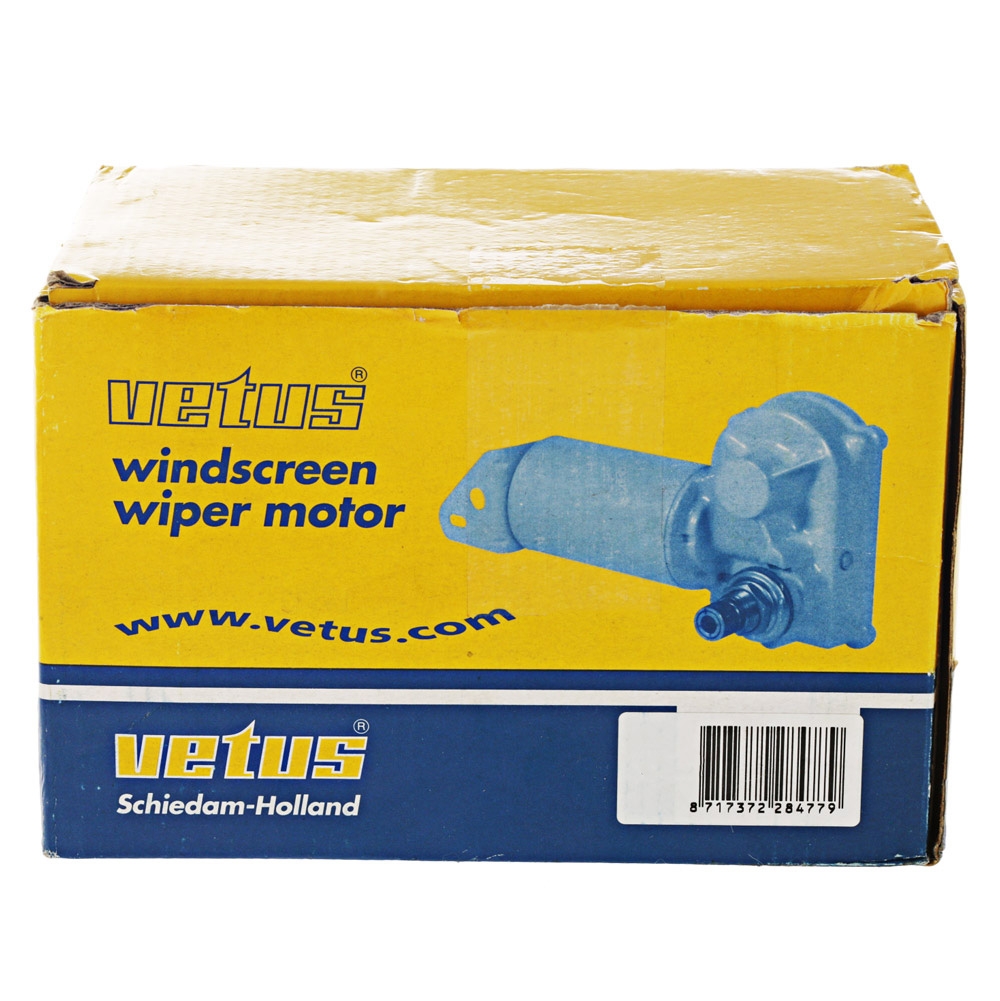VETUS RW08A 2-Speed Wiper Motor 12V 25mm Spindle with Parallel End