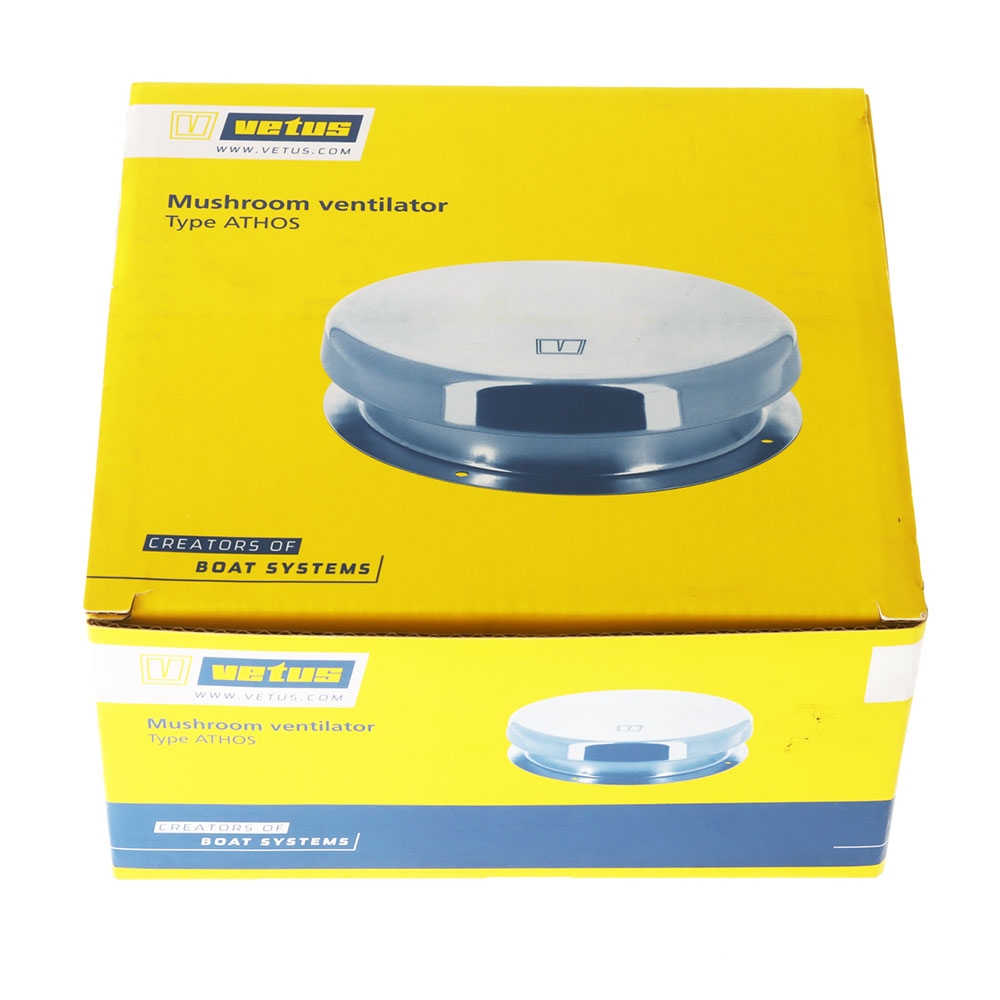 VETUS ATHOS1 Stainless Mushroom Deck Ventilator