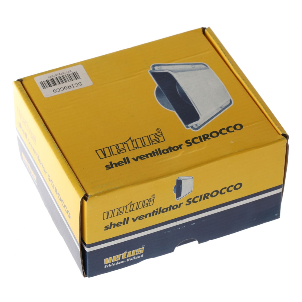 VETUS SCIROCCO Shell Ventilator with Synthetic Baseplate