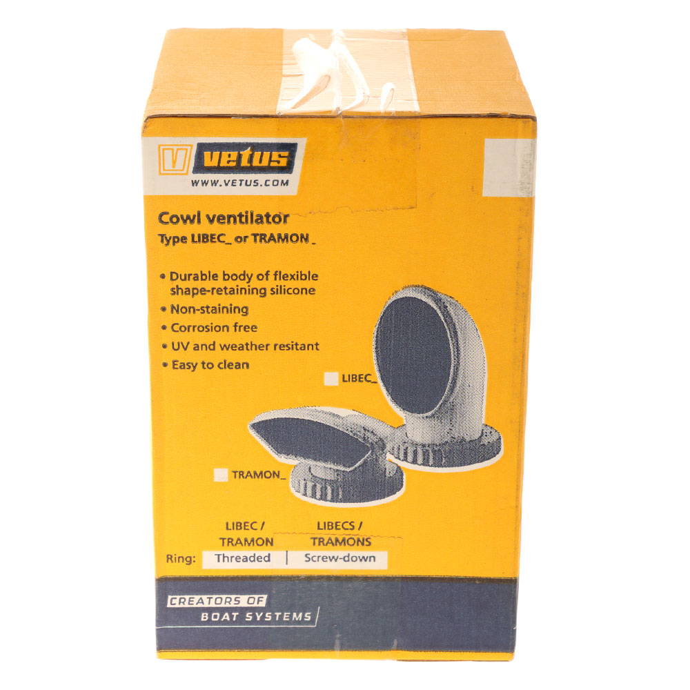 VETUS Tramon Silicone Cowl Ventilator 75mm