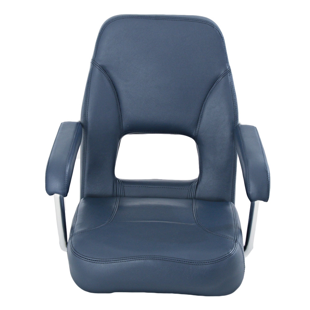 V-Quipment Sailor Helm Boat Seat Aluminium Frame Blue