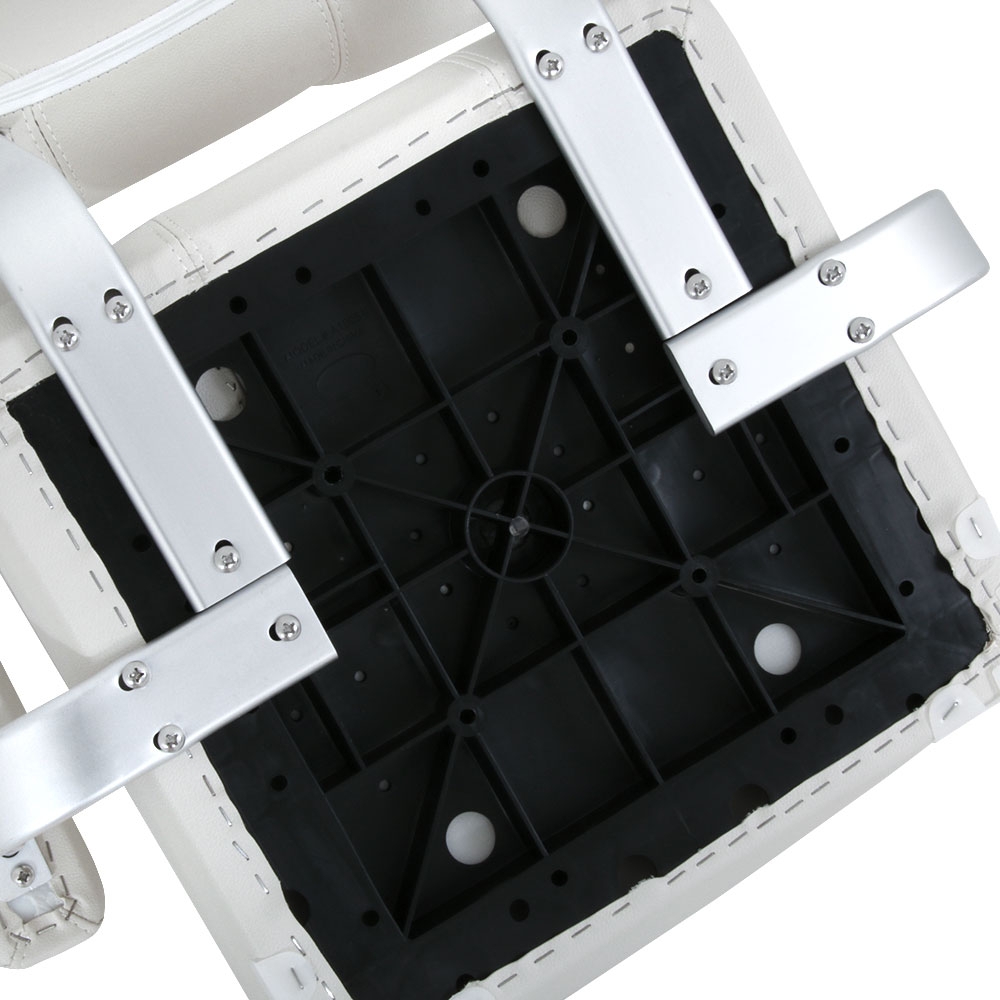 V-Quipment Skipper Classic Helm Seat with Arm Rests White