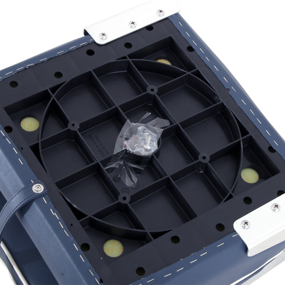 V-Quipment Fisherman Classic Folding Boat Seat Dark Blue with White Seams